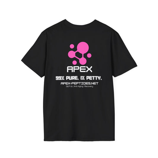 Apex Peptides Logo T-Shirt — 99% Pure, 1% Petty